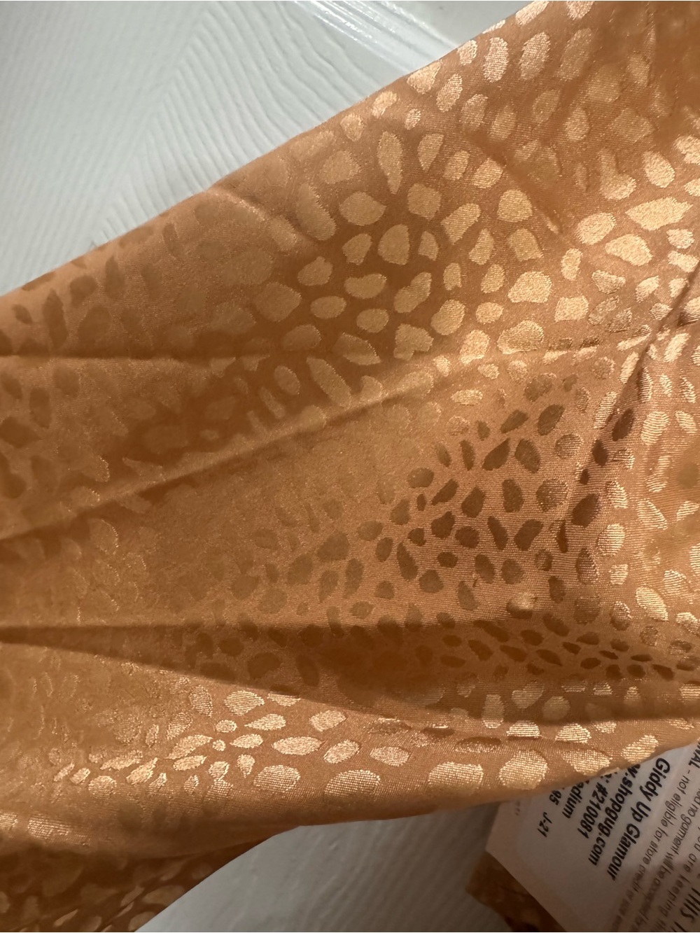 Savanna Jane Bronze Tie-Front Long Sleeve Blouse - Picture 5 of 5
